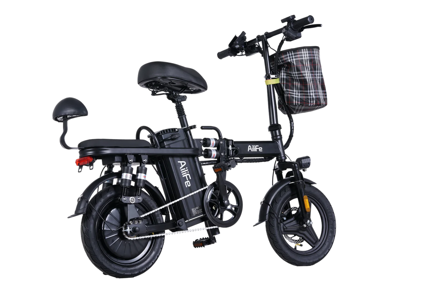 AiliFe 14inch Electric Bike 20 MPH 48V Removable Battery 500W Motor Adult Folding Electric Bicycle with Range of 40 Miles