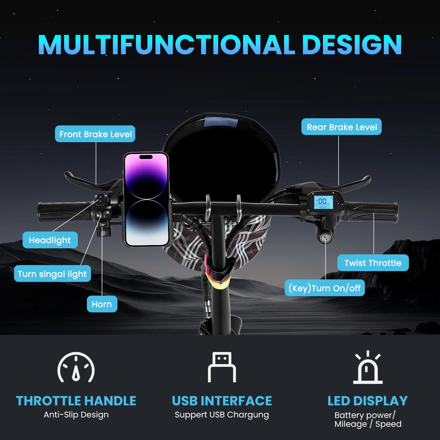AiliFe 14inch Electric Bike 20 MPH 48V Removable Battery 500W Motor Adult Folding Electric Bicycle with Range of 40 Miles