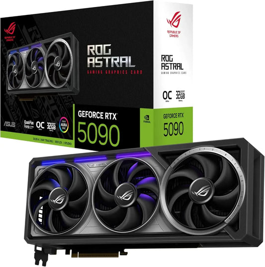 BRAND NEW ASUS ROG Astral GeForce RTX™ 5090 OC Edition Gaming Graphics Card (PCIe® 5.0, 32GB GDDR7, HDMI®/DP 2.1, 3.8-Slot, 4-Fa